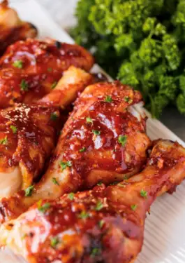 Click Here To Enlarge This Photo Of BBQ Style Chicken Thighs & Drumsticks