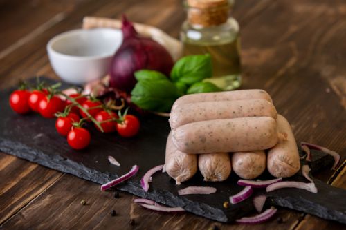 Click Here To Enlarge This Photo Of Pork&comma; Sage and Red Onion Sausage