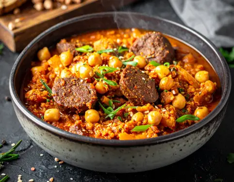 Click Here To Enlarge This Photo Of Spiced Lamb Sausage Stew With Chickpeas&colon; A Bonfire Night Showstopper&excl;